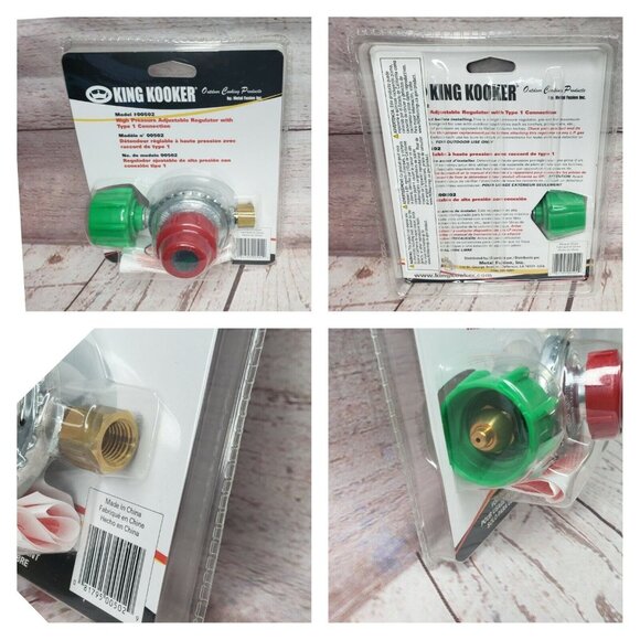 King Kooker Model #00502 High Pressure Adjustable Regulator Type 1 Connection - Picture 1 of 11